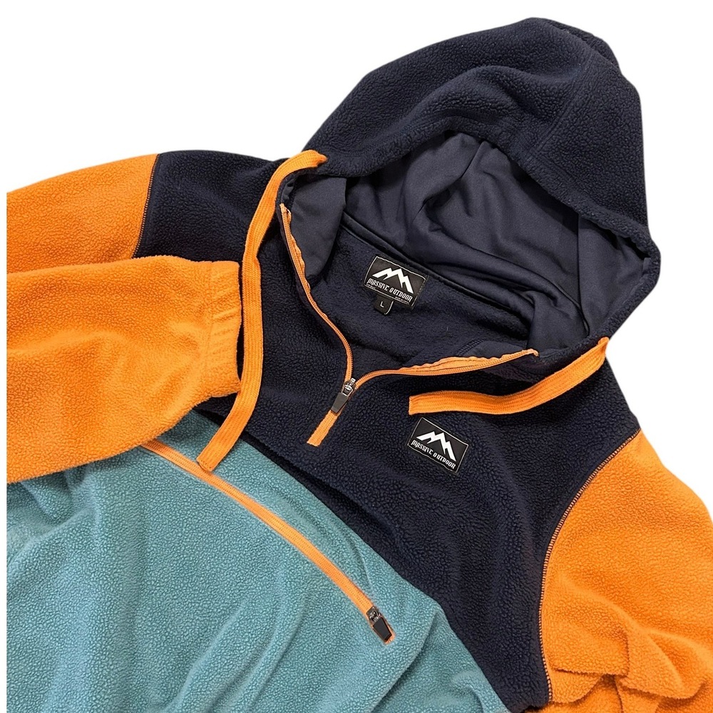 Massive Outdoor Fleece Hoodie Gorpcore Colorblock
